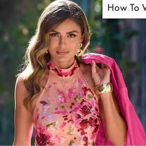 Floral Halter Dress ONLY